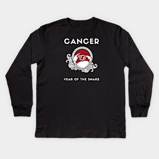 CANCER / Year of the SNAKE Kids Long Sleeve T-Shirt